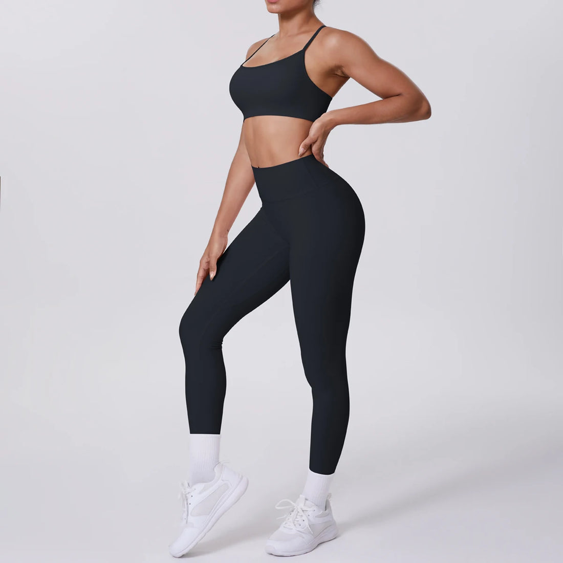 Cross Back Bra & Leggings Set