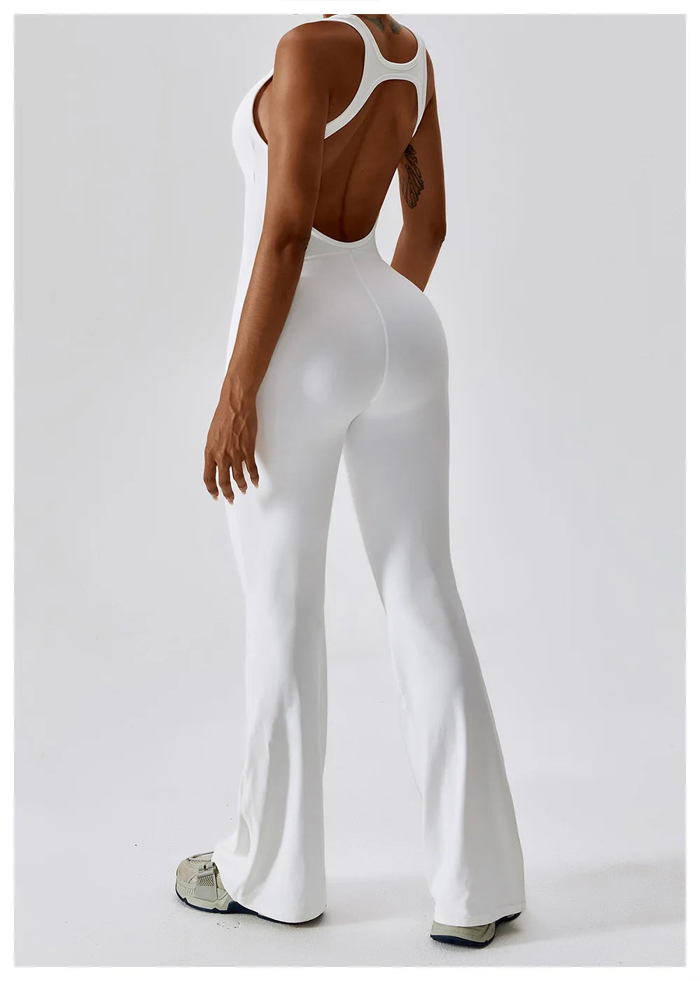 Racerback Flare Jumpsuit