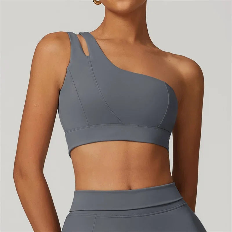 One Shoulder Crop Tank