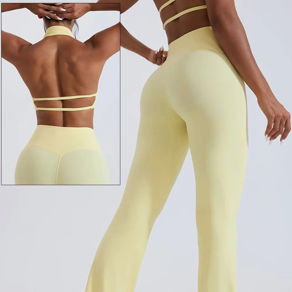 Mock Neck Halter & Flares