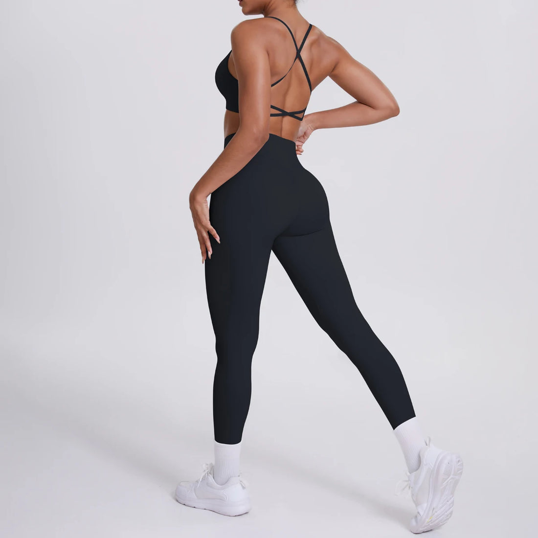 Cross Back Bra & Leggings Set