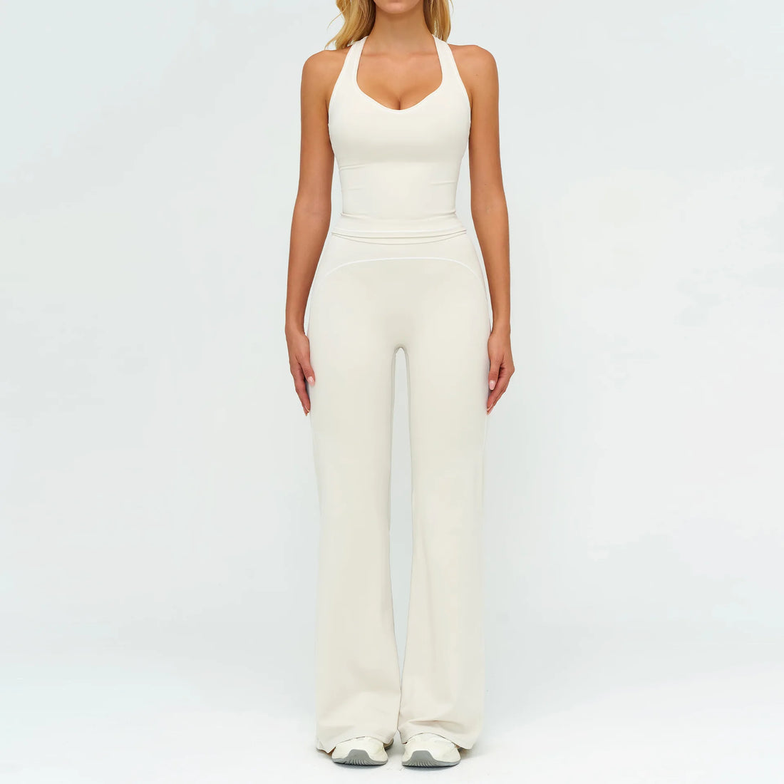 Crop Bra & Flare Leggings Set