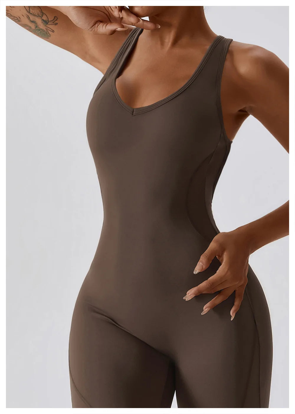 Scoop Back Sleeveless Jumpsuit
