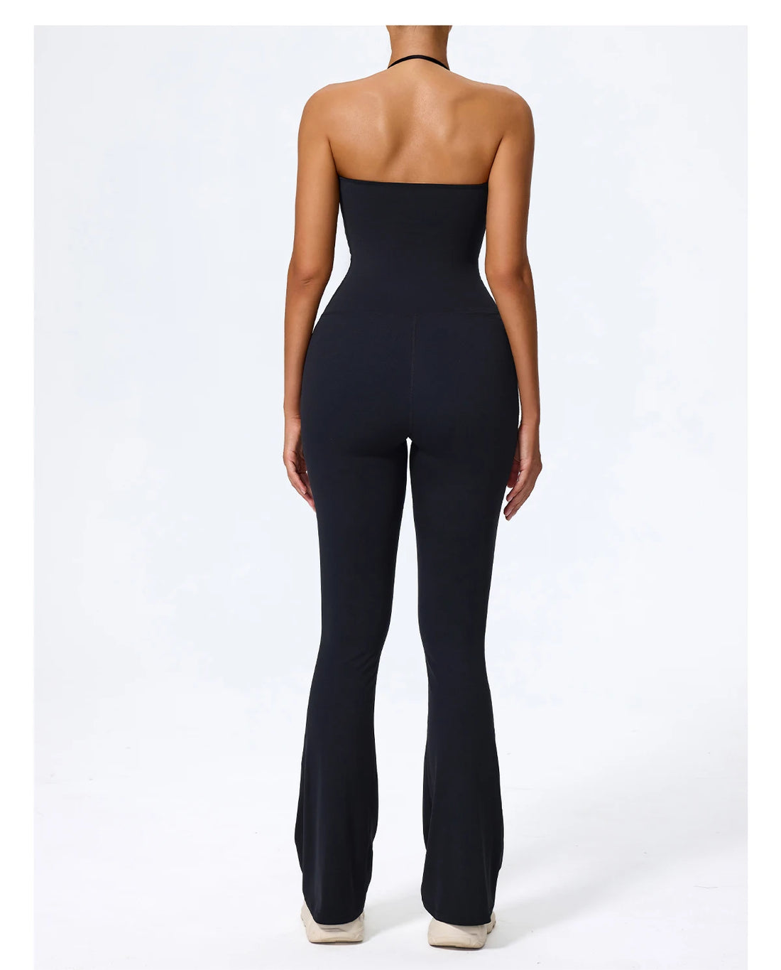 Halter Neck Flare Jumpsuit