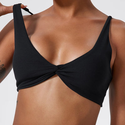 Twist Front Strappy Bra
