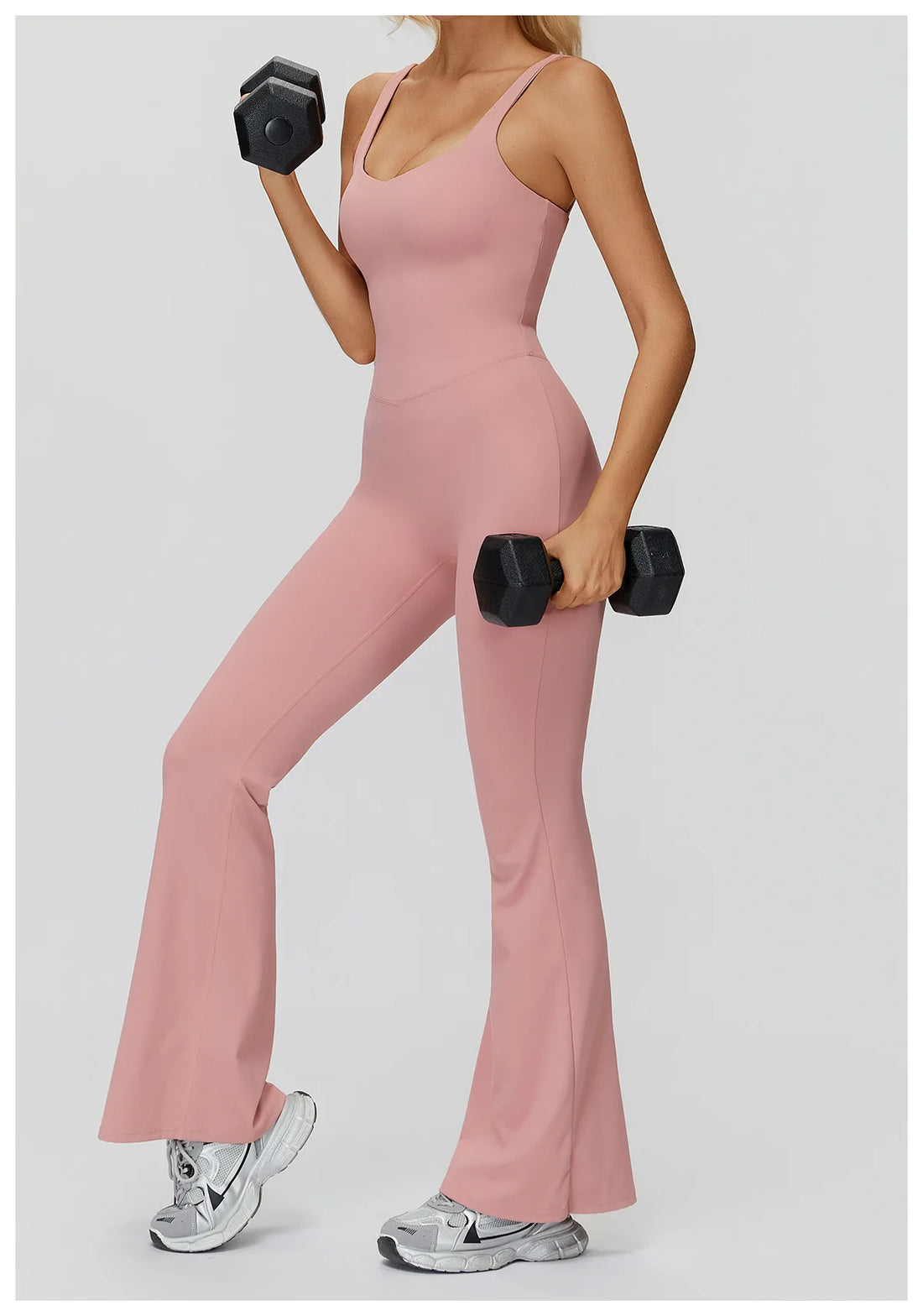 Cross Back Wide Leg Jumpsuit