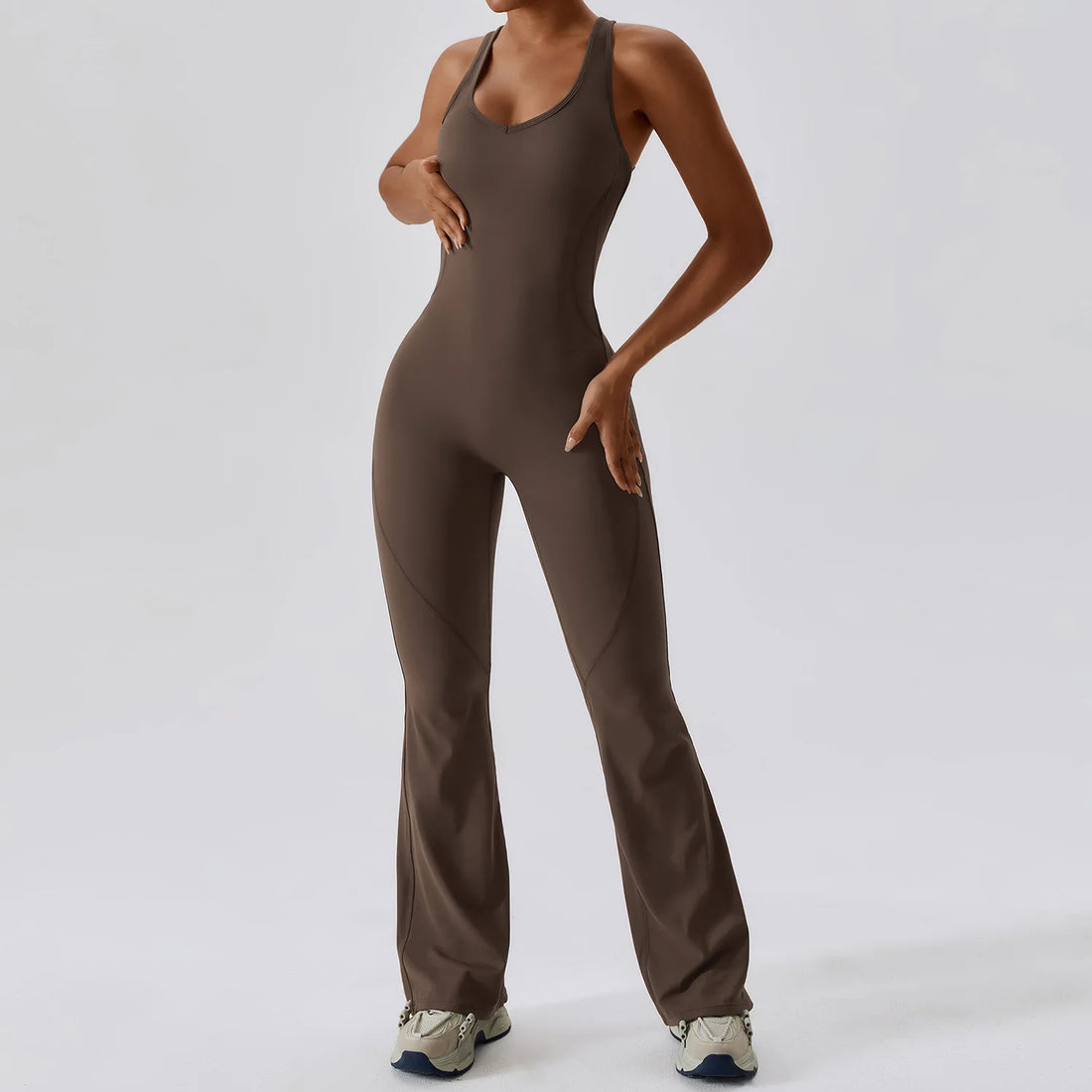 Scoop Back Sleeveless Jumpsuit