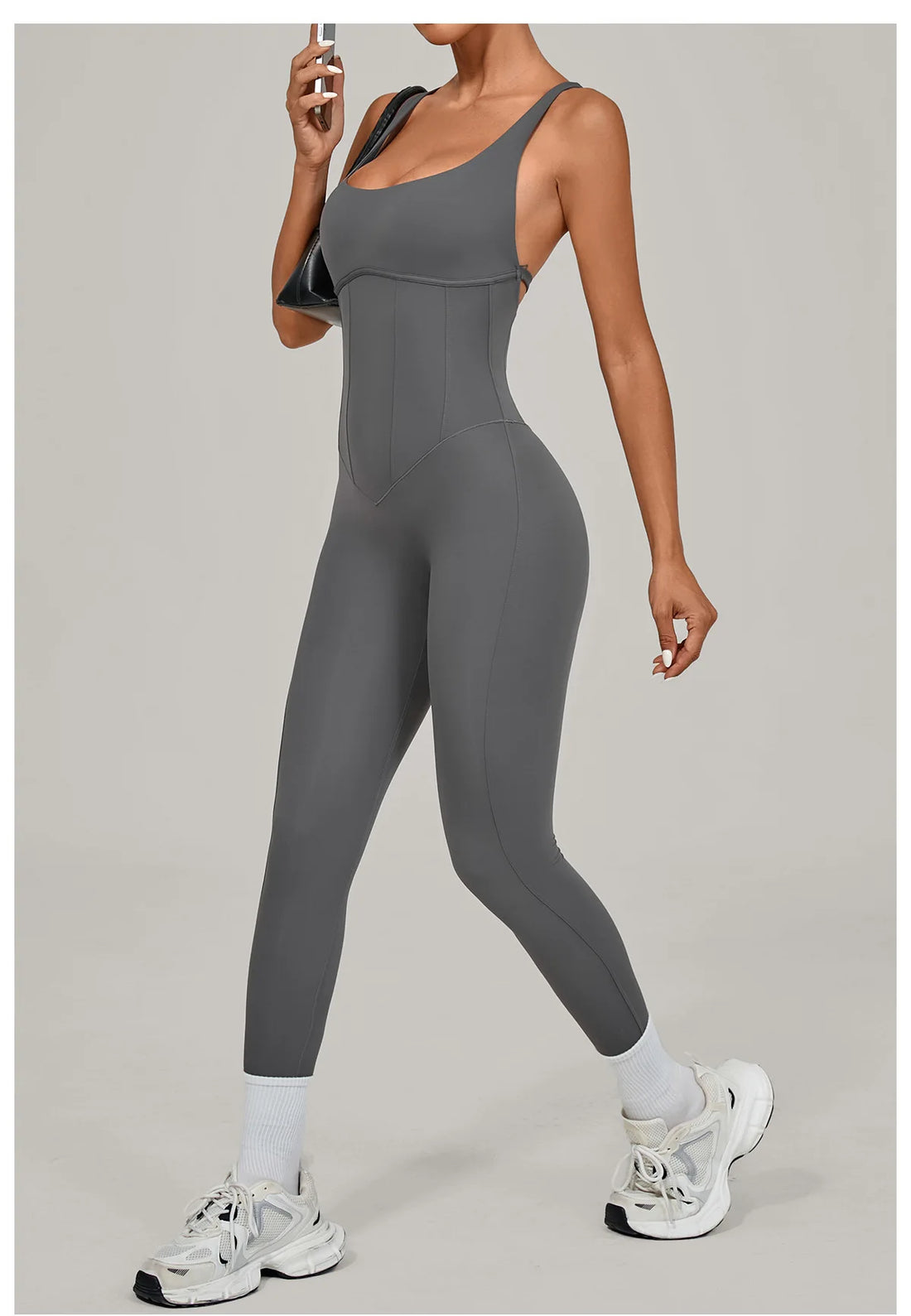 Cross Strap Open Back Jumpsuit