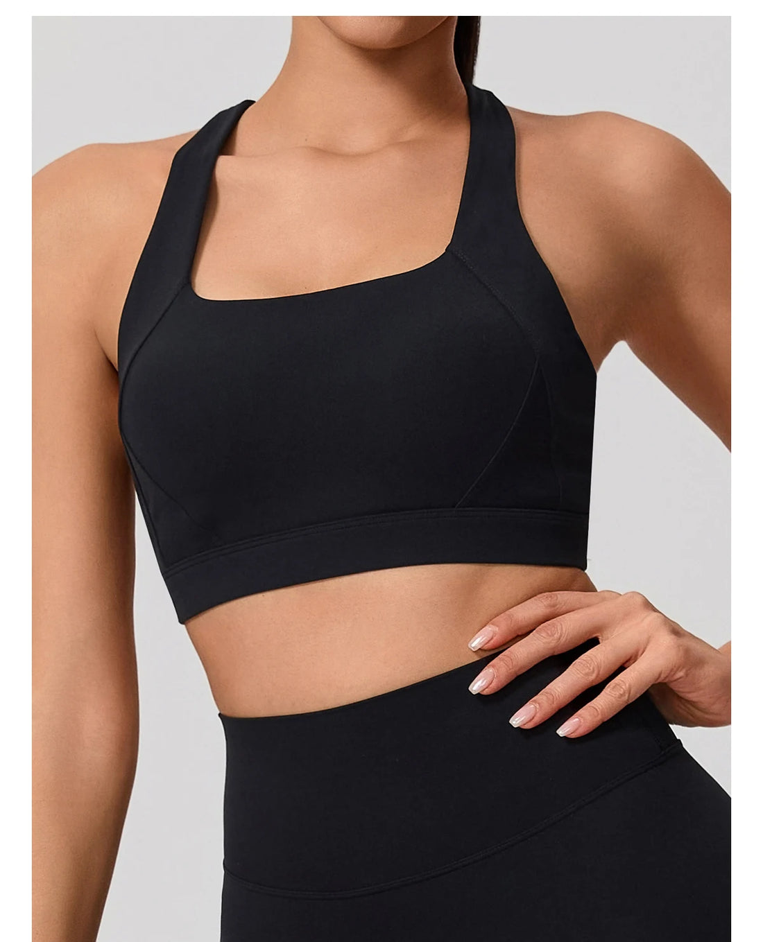 Cross Back Bra & Bottoms Set