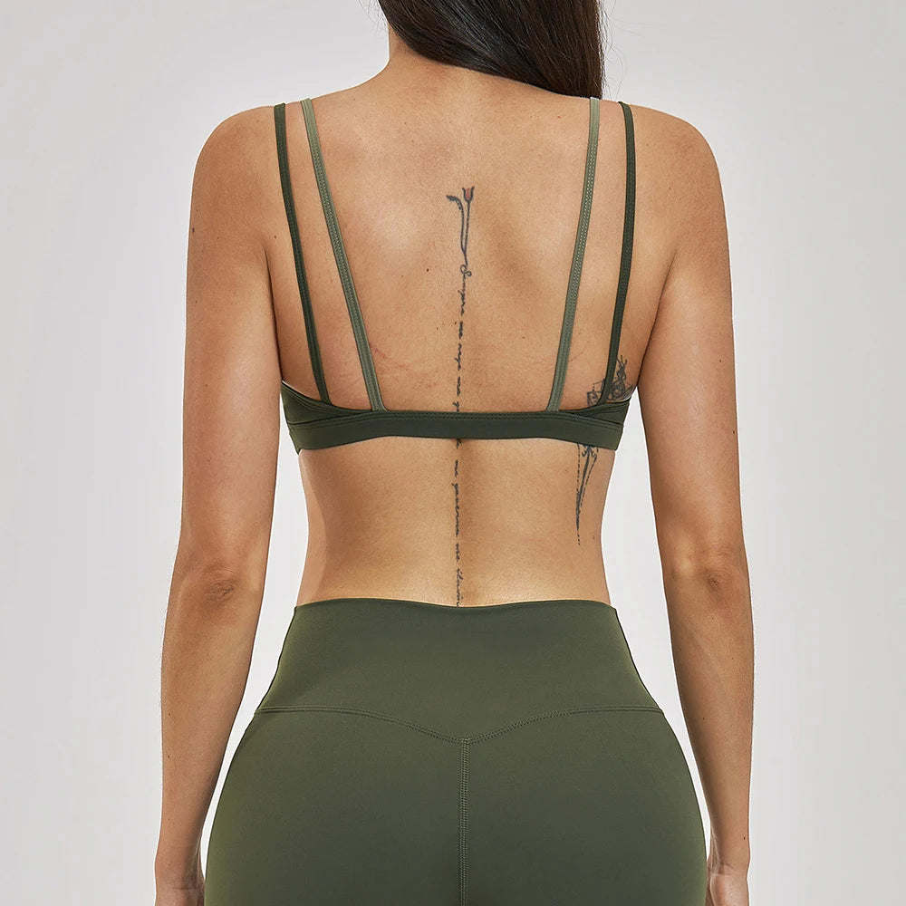 Color-Block Strappy Bra