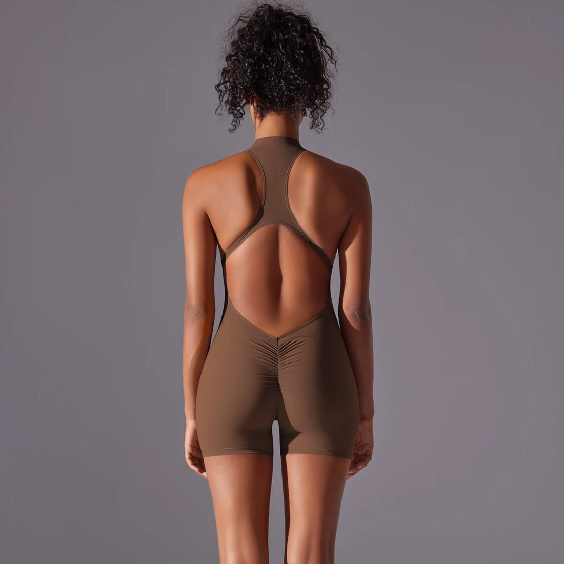 Half Zip Racer Romper