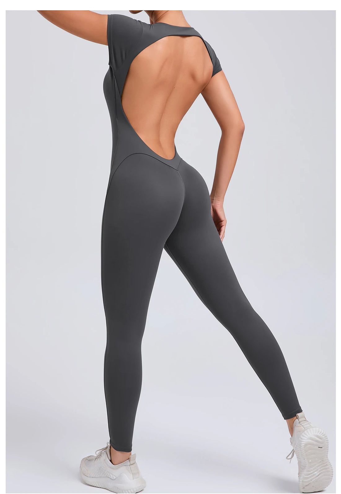 Padded Backless Sleeveless Jumpsuit
