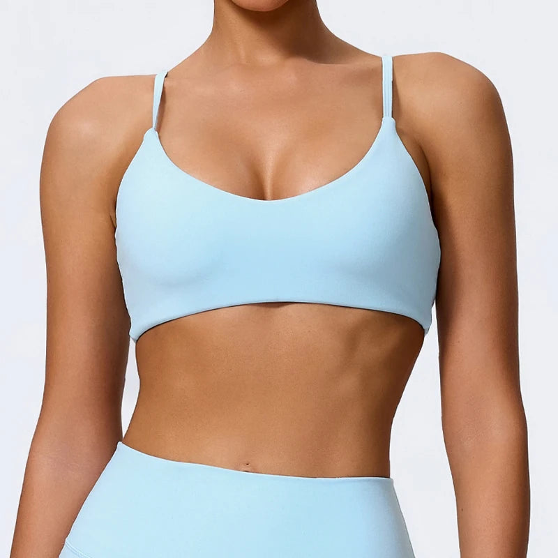 U-Neck Strappy Crop Bra