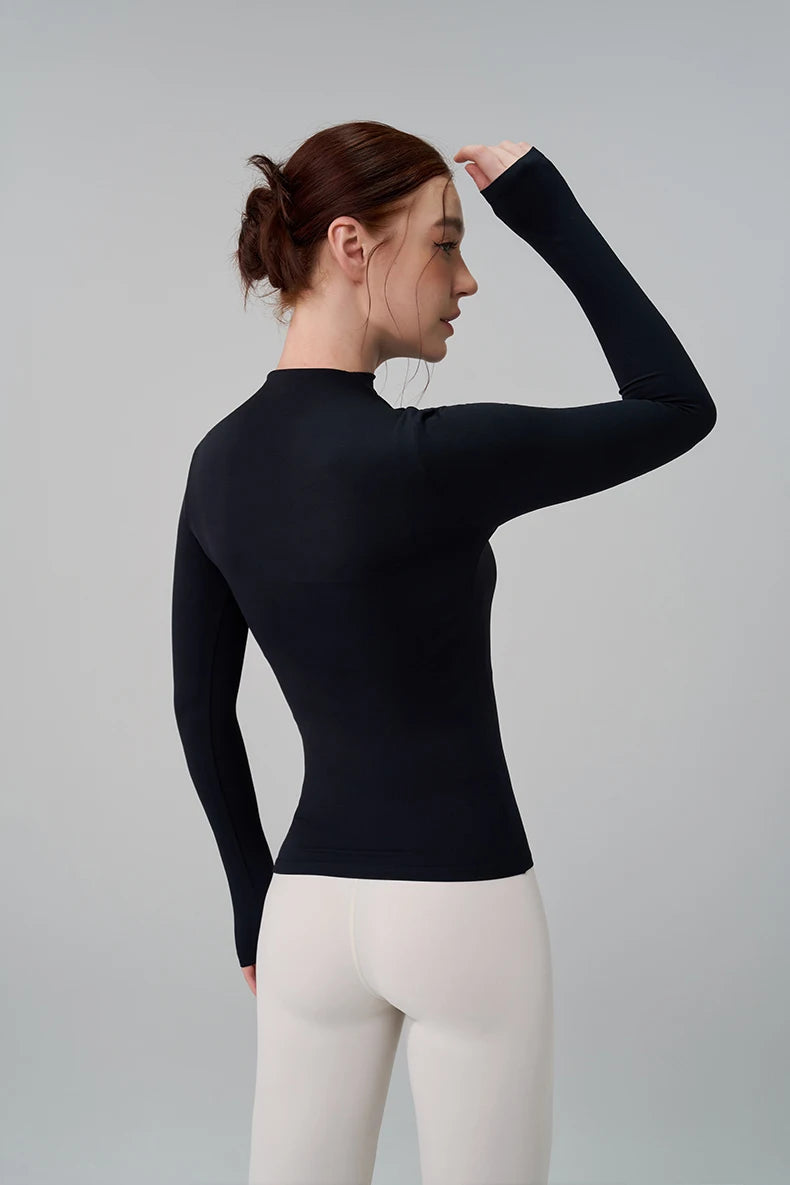 High Neck Long Sleeve Top