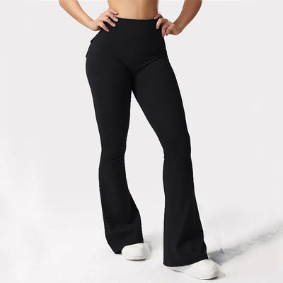 Wide Leg Cargo Leggings