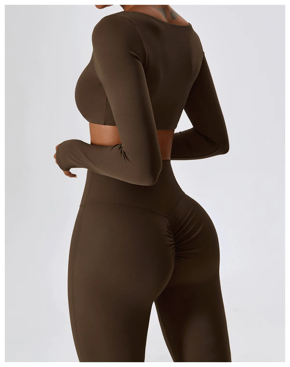 Long Sleeve Crop & Flare Set