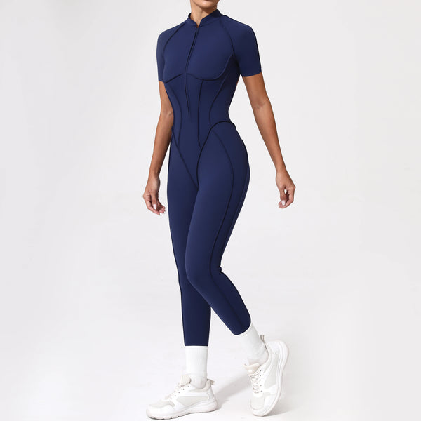 Hollow Back Zip Jumpsuit