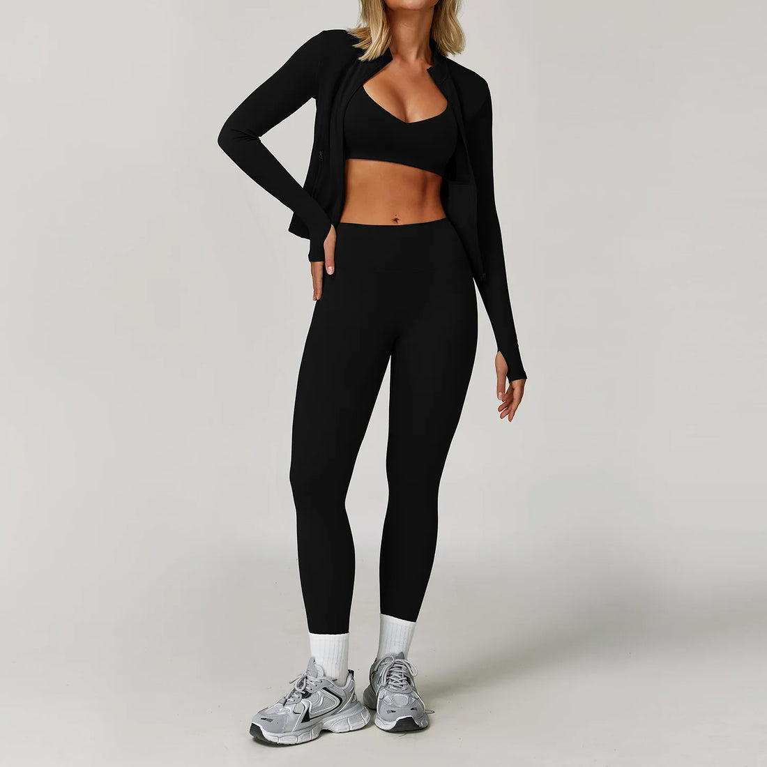 Long Sleeve Crop & Leggings Set