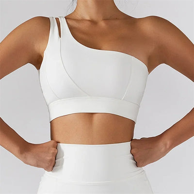 One Shoulder Crop Tank