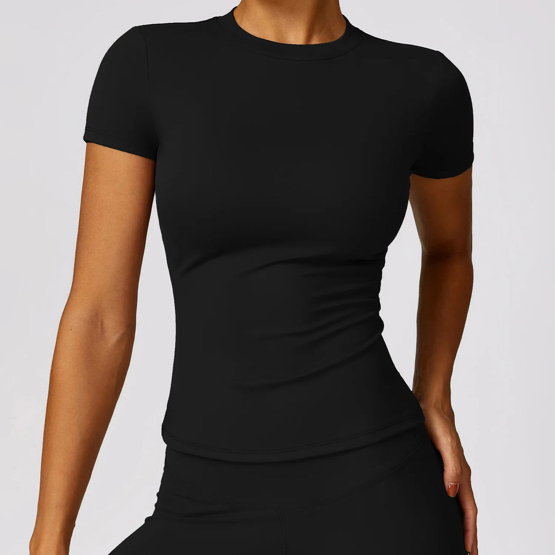 Round Neck Fitted Tee