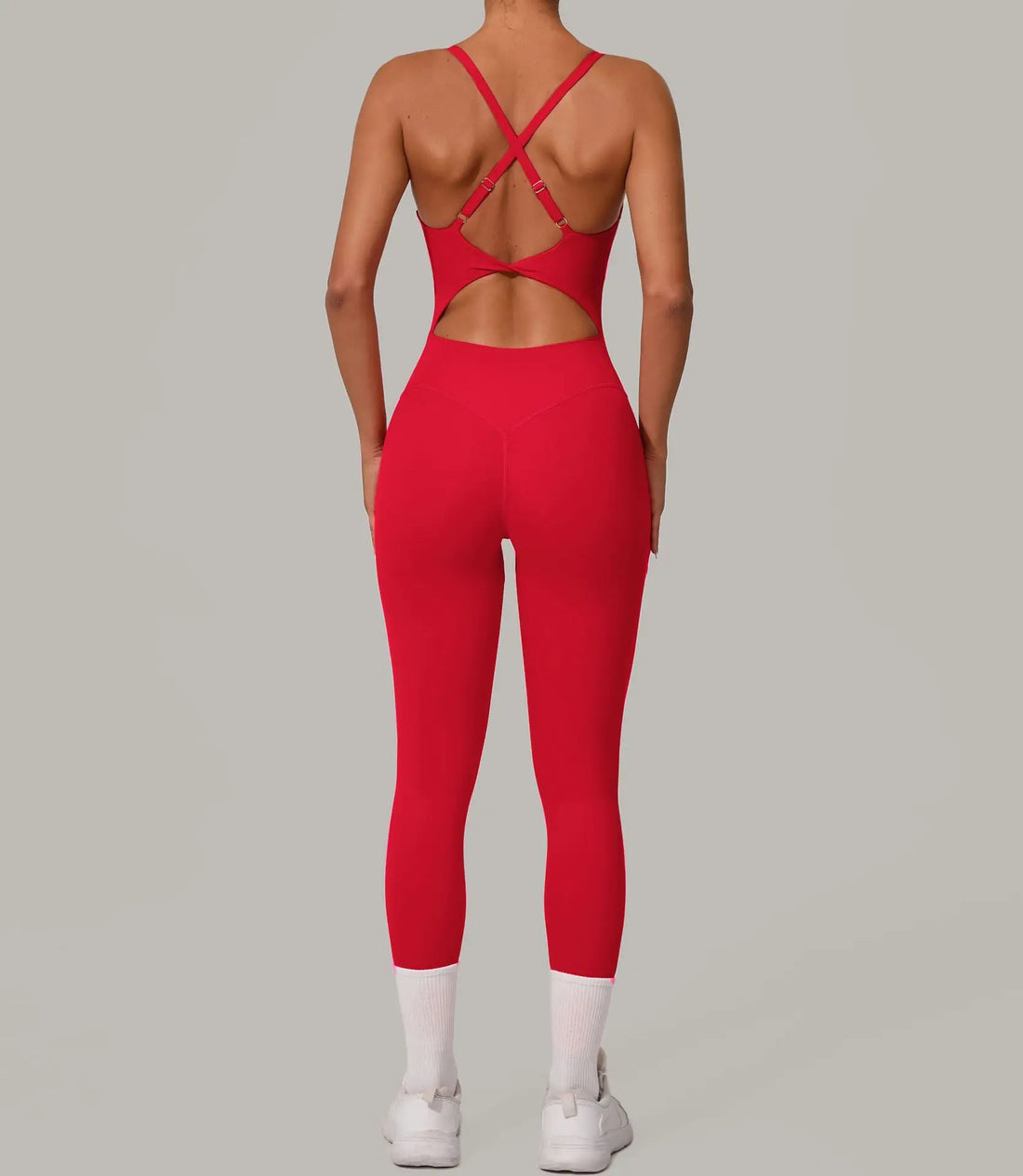 Cross Back Scrunch Jumpsuit