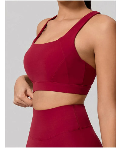 Cross Back Bra & Bottoms Set
