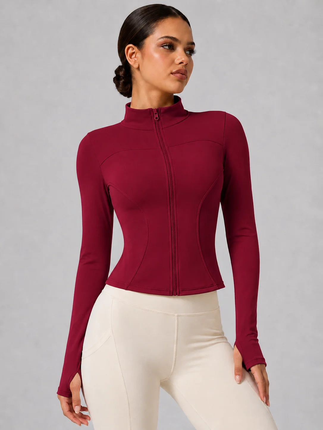 Full-Zip Thumbhole Jacket