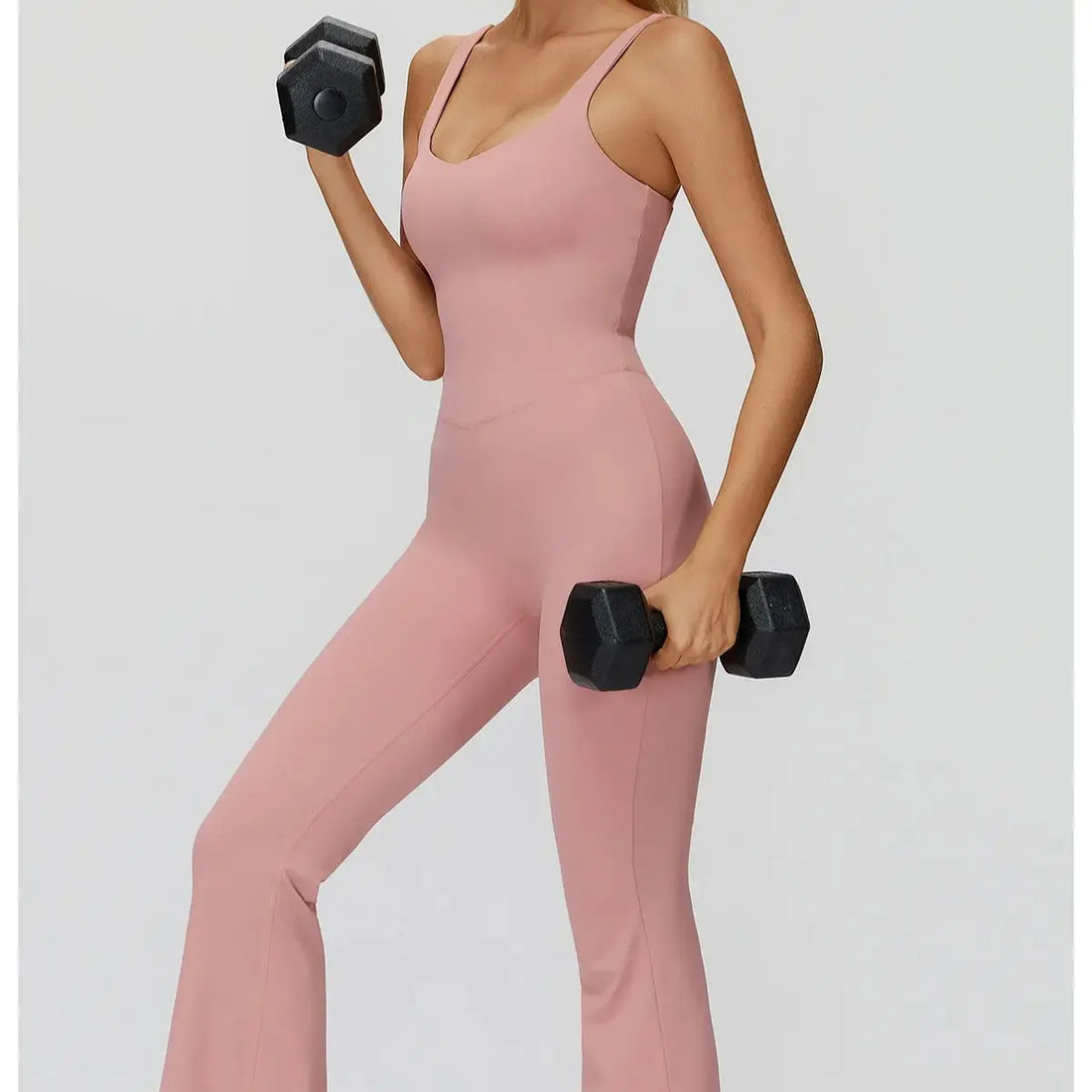 Cross Back Wide Leg Jumpsuit