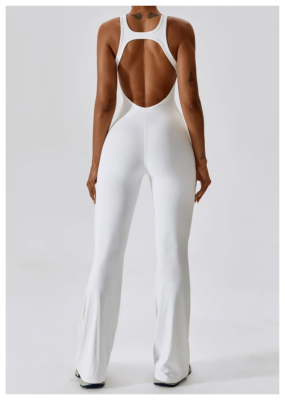 Racerback Flare Jumpsuit