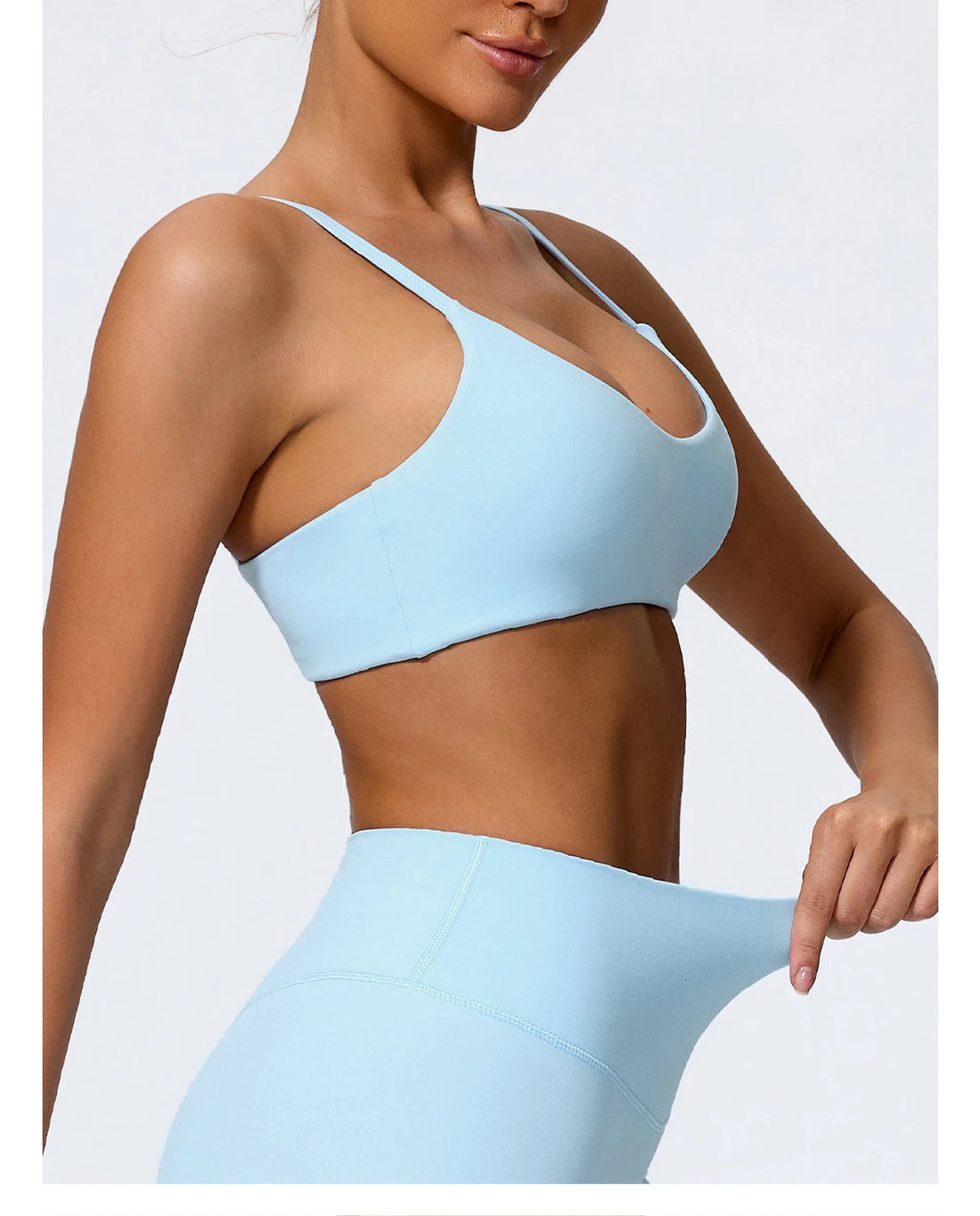 U-Neck Strappy Crop Bra