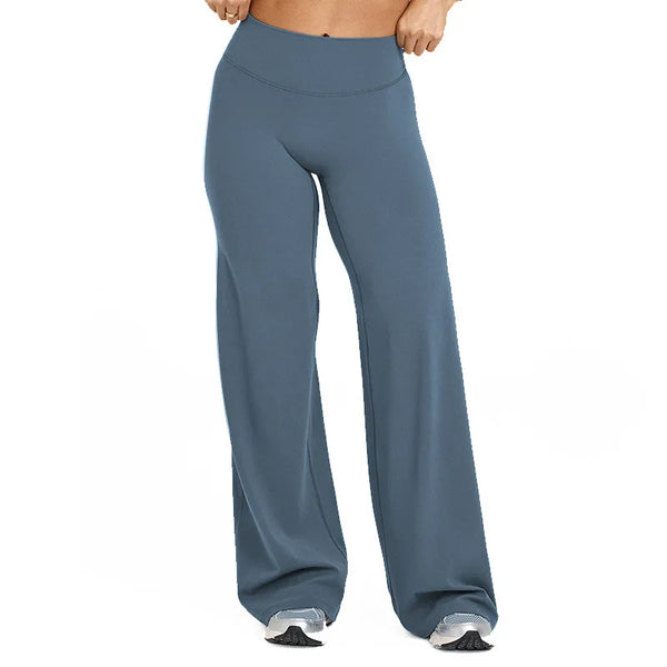 Mid-Rise Straight-Leg Pants