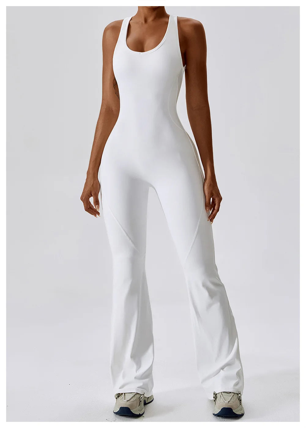 Racerback Flare Jumpsuit