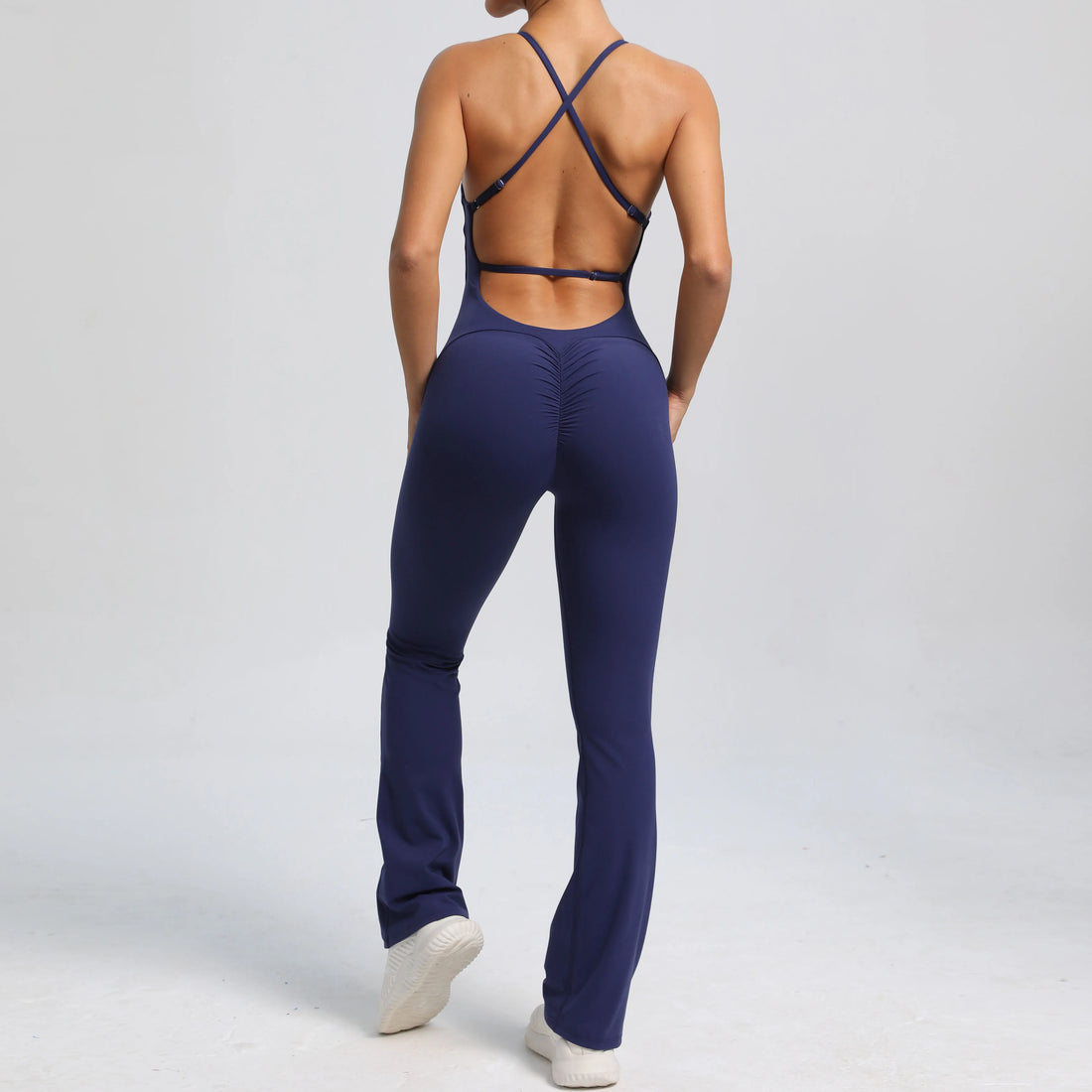 Backless Flare Jumpsuit