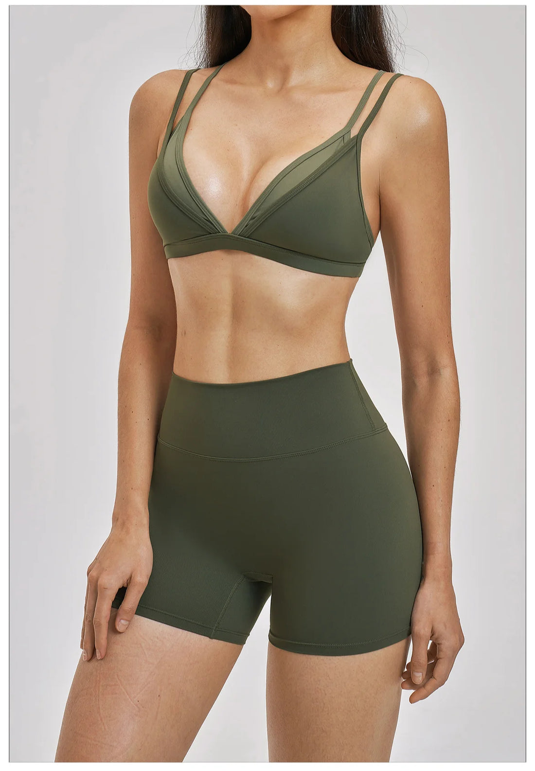 Color-Block Strappy Bra