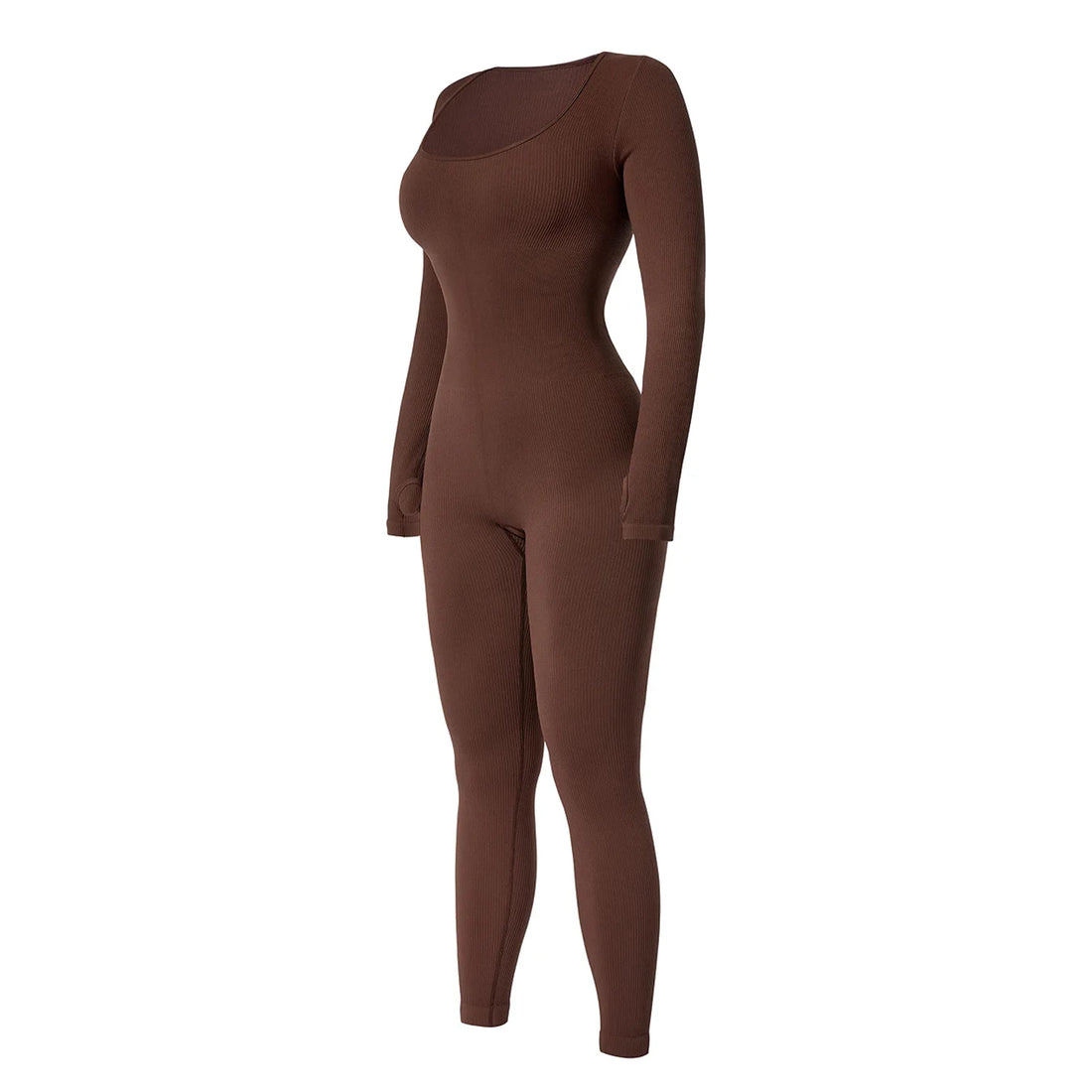 Ribbed Long Sleeve Scoop Bodysuit