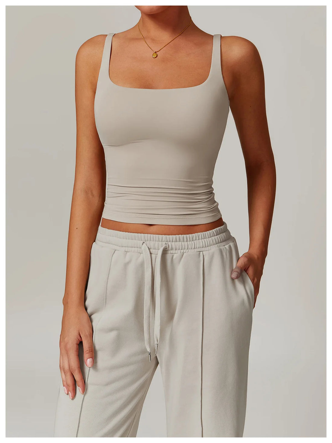 Square Neck Longline Tank