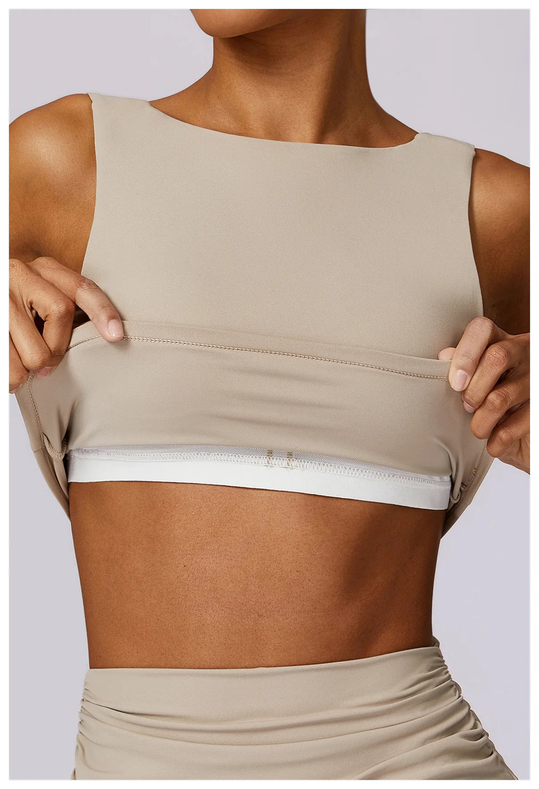 Open Back Support Crop Top