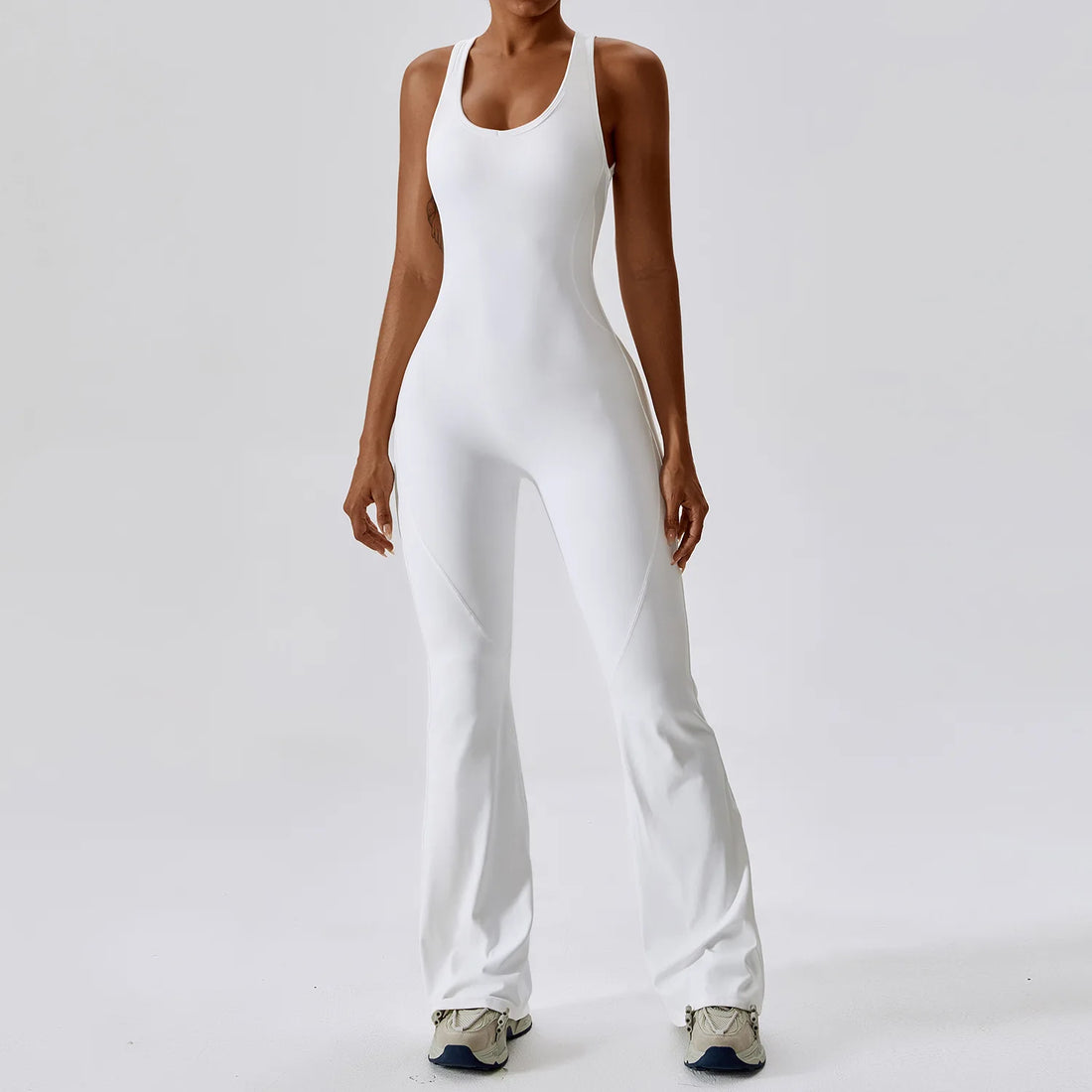 Racerback Flare Jumpsuit