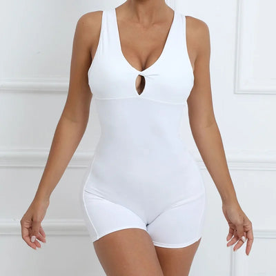 Strappy Back Fitted Jumpsuit