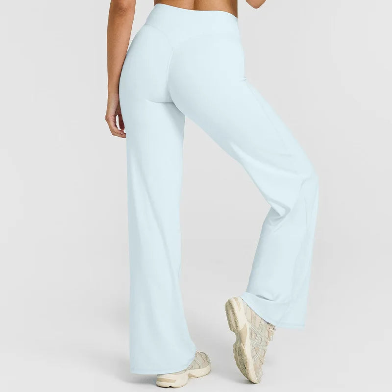 Mid-Rise Straight-Leg Pants