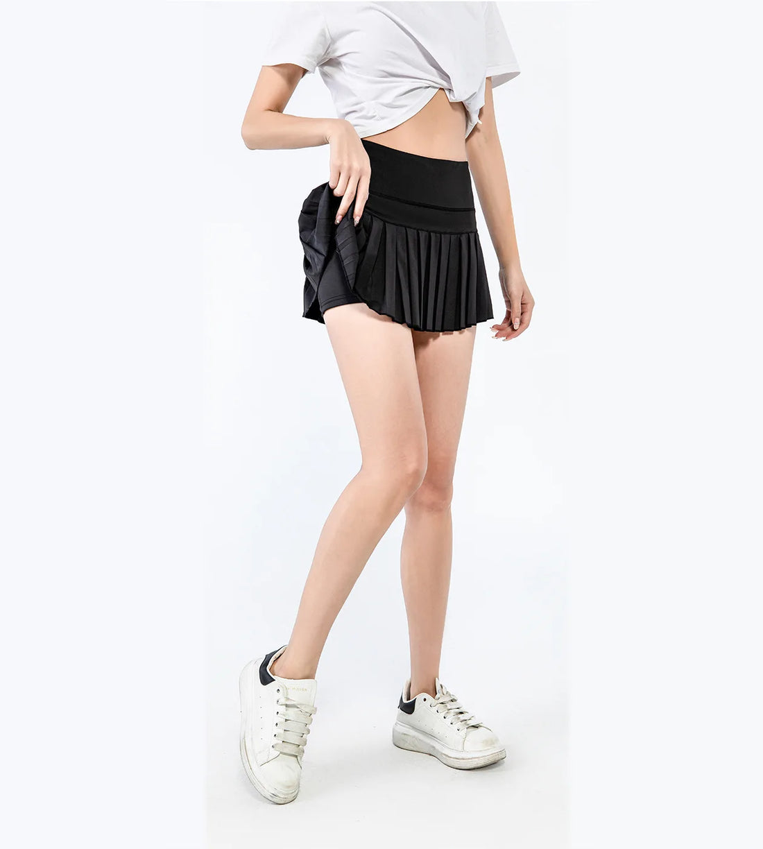 Pleated Tiered Skort