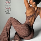 Leopard Print Women's Jumpsuit - Chic & Versatile