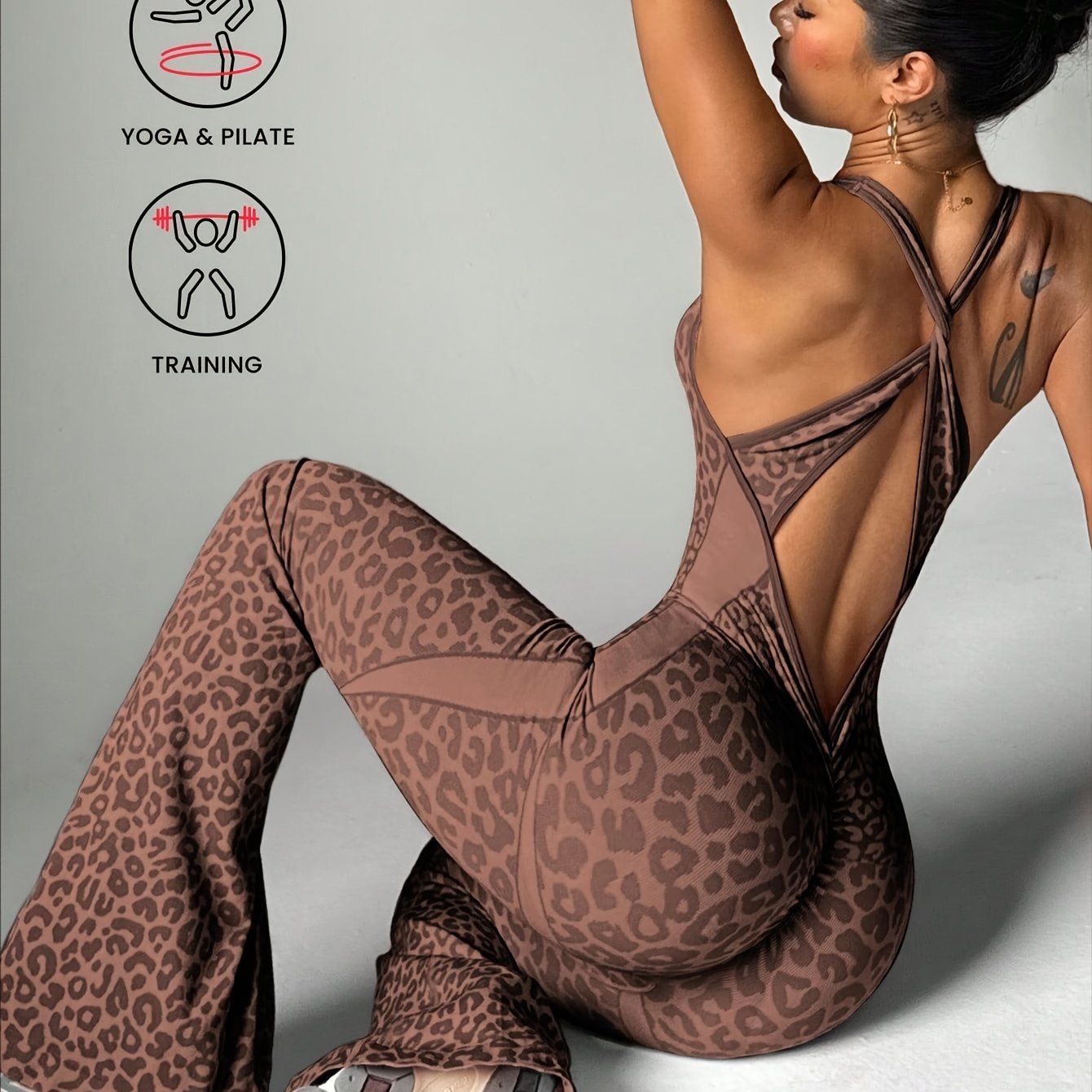 Leopard Print Women's Jumpsuit - Chic & Versatile