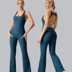 Women's Sleeveless Sports Jumpsuit with Removable Bra