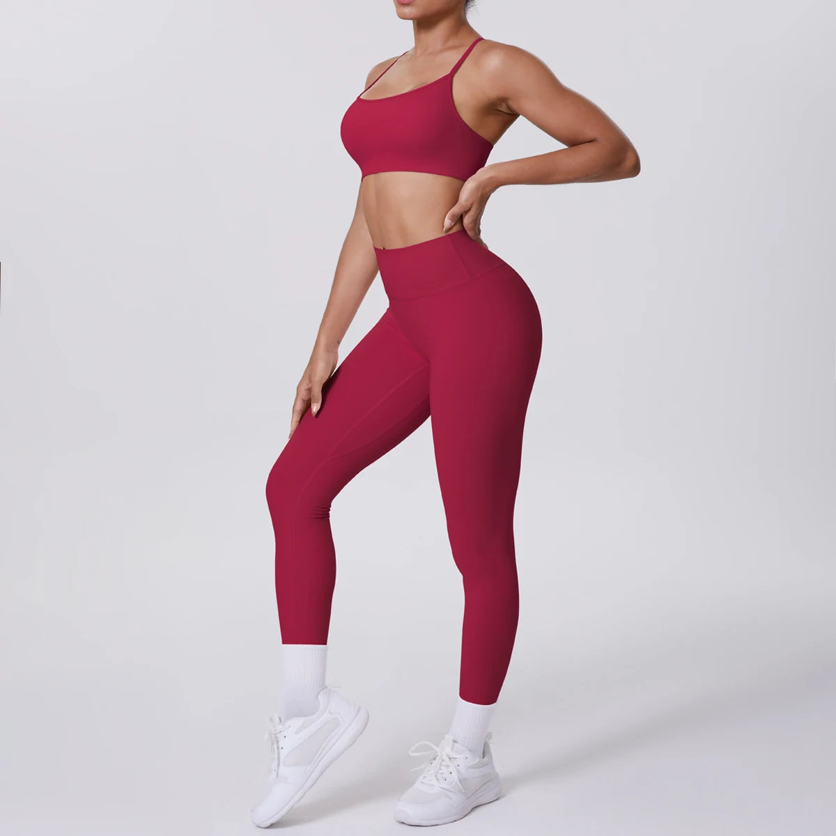 Cross Back Bra & Leggings Set