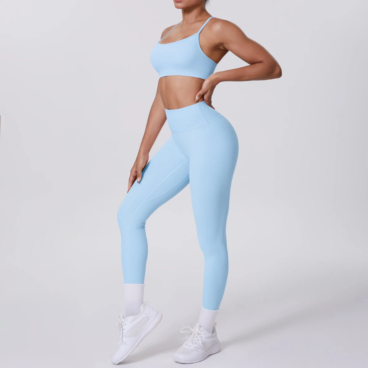 Cross Back Bra & Leggings Set