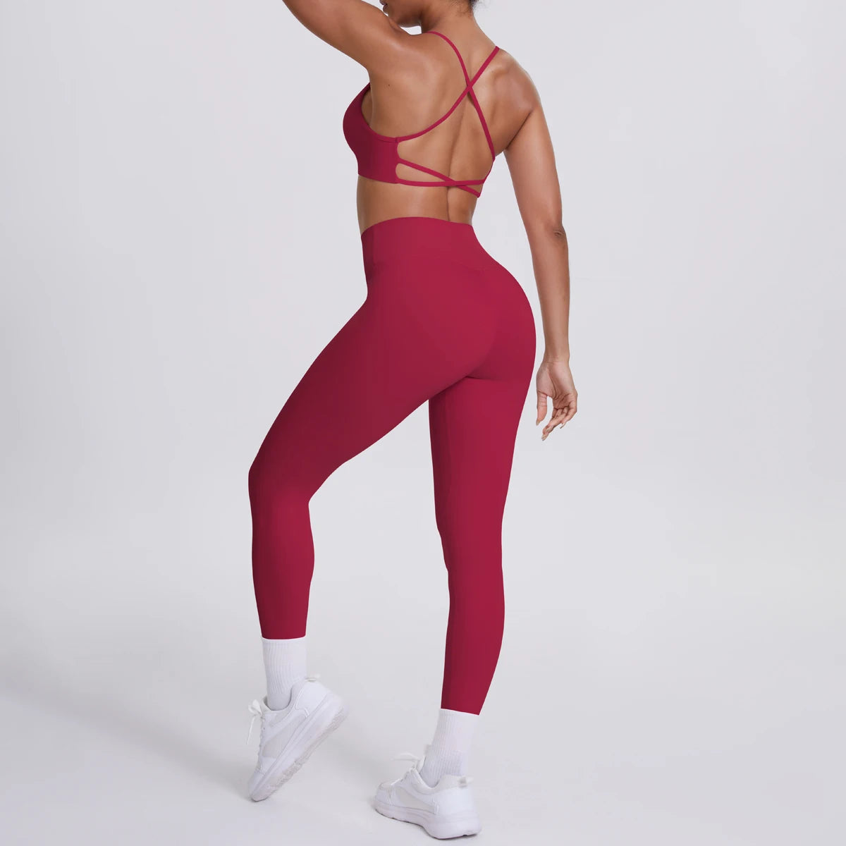 Cross Back Bra & Leggings Set