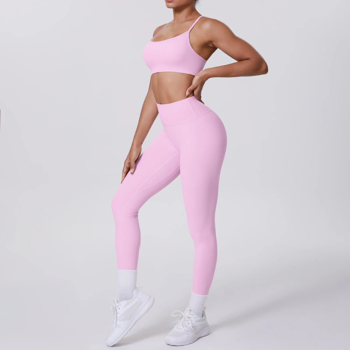 Cross Back Bra & Leggings Set