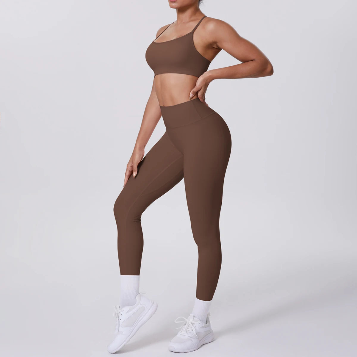 Cross Back Bra & Leggings Set