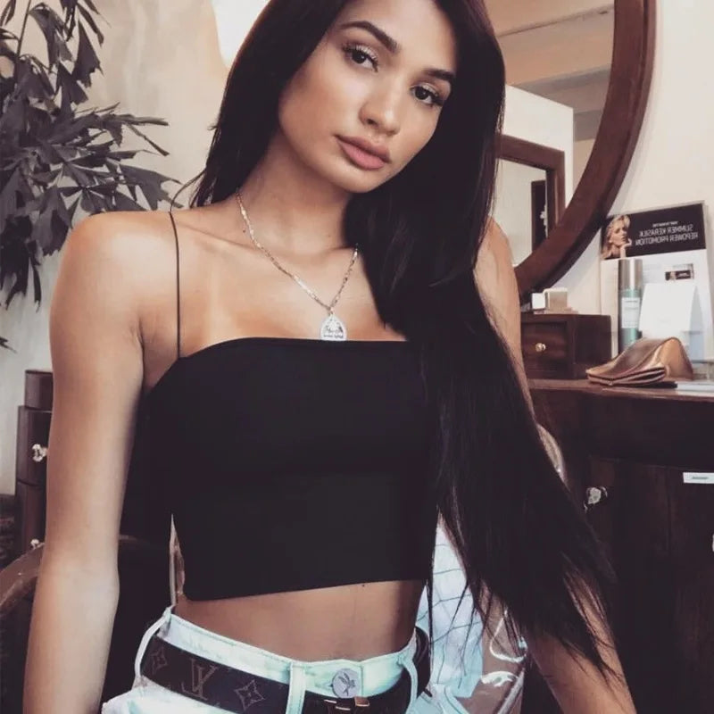 Spaghetti Strap Crop Cami